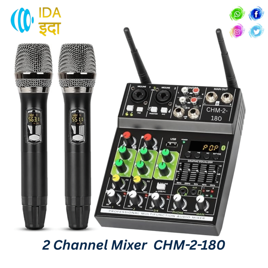 IDA Audio CHM-2-180 &ndash; 2 Channel Professional Audio Mixer